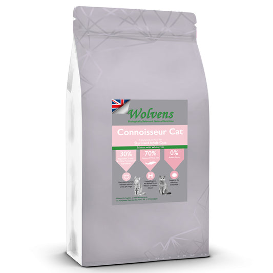 Wolvens Connoisseur for Sterilised Adult Cats. Chicken with Tuna & Salmon